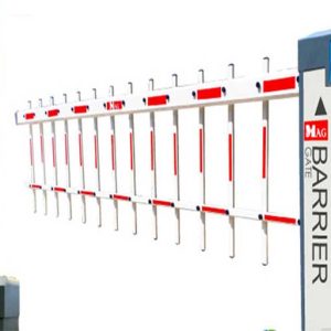 Barie tự động BS-001 khi lắp đặt hoàn thiện