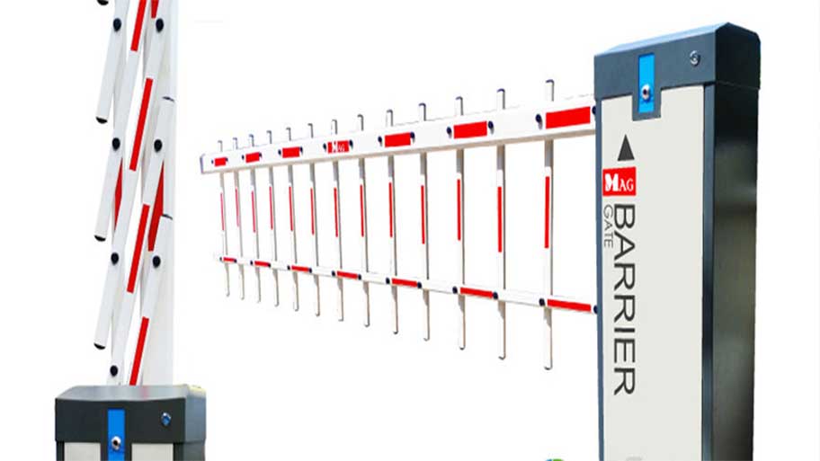 Barie tự động BS-001 khi lắp đặt hoàn thiện
