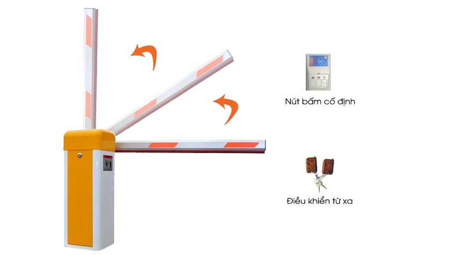 Barie tự động SHINING ST201 khi vận hành