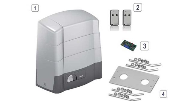 Các thiết bị của bộ cổng trượt lùa tự động KIT G30/1803 ROGER – ITALIA