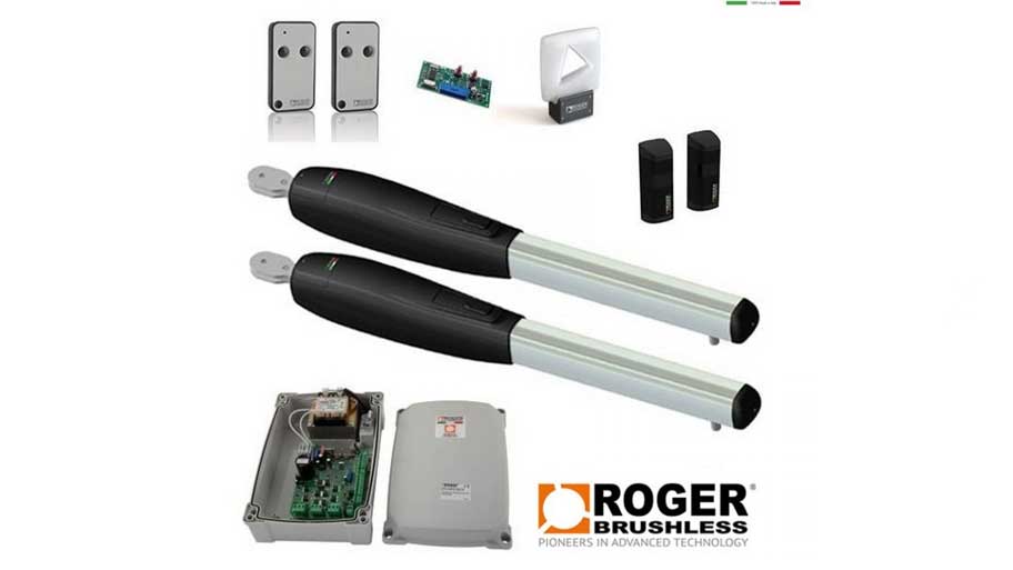 Các thiết bị mô tơ cánh tay đòn cổng mở xoay tự động ROGER SMARTY 5