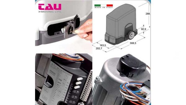 Cấu tạo mô tơ cổng trượt tự động TAU – ITALIA