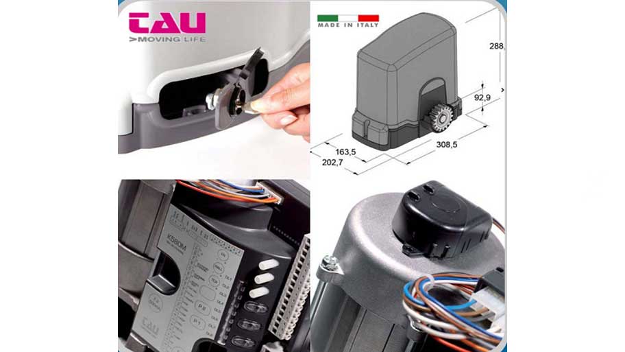 Cấu tạo mô tơ cổng trượt tự động TAU – ITALIA