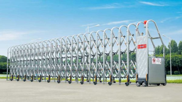 CỔNG XẾP INOX TỰ ĐỘNG B – 03