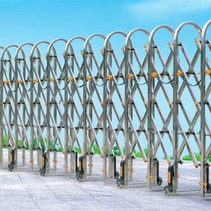 CỔNG XẾP INOX TỰ ĐỘNG B – 04