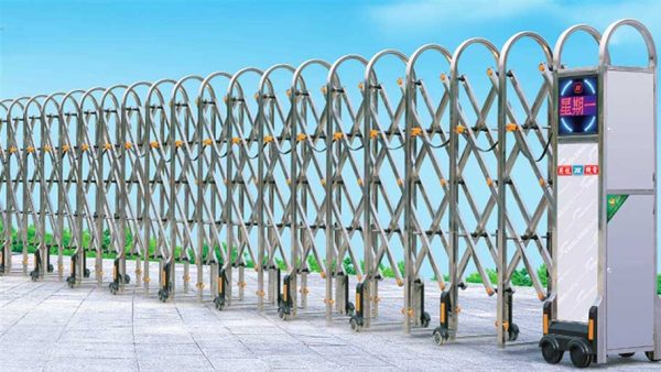 CỔNG XẾP INOX TỰ ĐỘNG B – 04