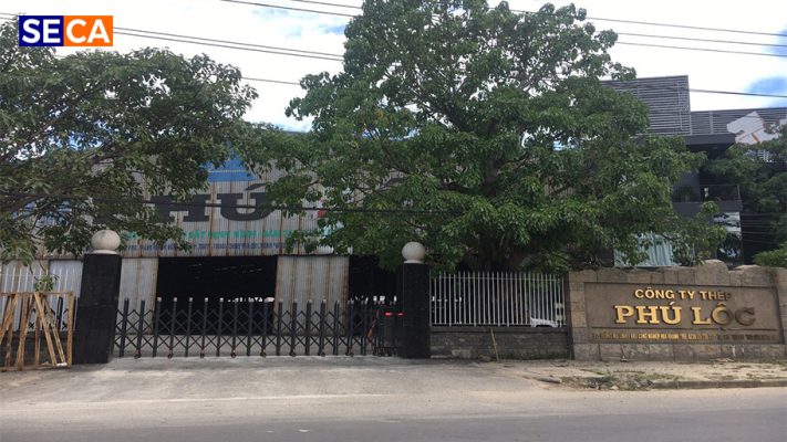 Dự án thi công cổng xếp inox tại công ty thép Phú Lộc